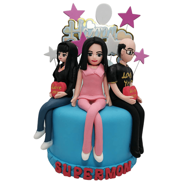 3dc-1 เค้กปั้น3มิติ 3พี่น้อง - Image 1