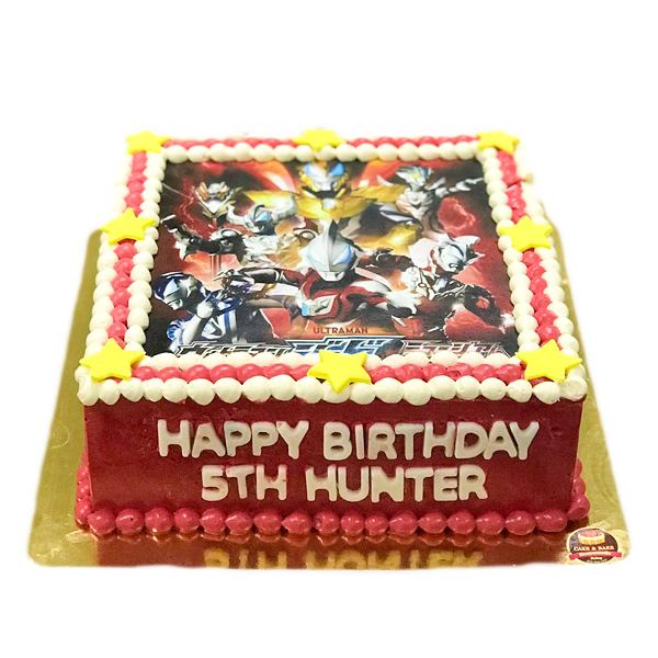 S__26853389 เค้กสกรีนรูปภาพ บีบครีมตกแต่ง ข้อความHBD - Image 1