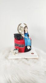 เค้ก3มิติ สาวสวย รถยนต์ พร้อมป้ายHBD - Image 4