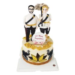 เค้กปั้น3มิติ บ่าวสาว ของขวัญวันแต่งงาน