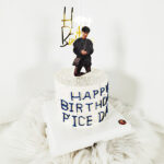 เค้กโฟโต้ สกรีนรูปภาพ แบบ pop-up พร้อมข้อความ HBD