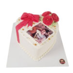 เค้กโฟโต้ สกรีนรูปภาพ ผูกโบว์ฟองดองท์