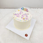 เค้กมินิมอล บีบครีมเมอแรงตัวเลข ป้ายHBD - Image 2