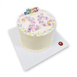 เค้กมินิมอล บีบครีมเมอแรงตัวเลข ป้ายHBD