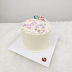 เค้กมินิมอล บีบครีมเมอแรงตัวเลข ป้ายHBD - Image 5