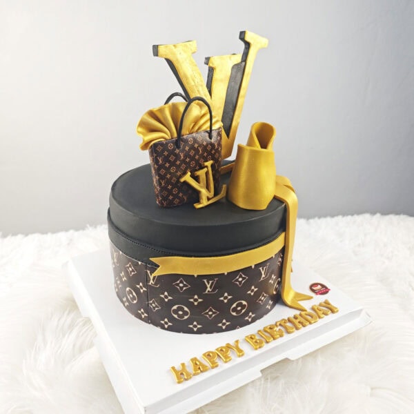 เค้กLV ตกแต่งแบรนด์เนม