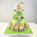 เค้กทรงสูง3ชั้น บ้านกลางป่า ธรรมชาติ