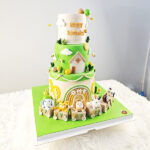 เค้กทรงสูง3ชั้น บ้านกลางป่า ธรรมชาติ