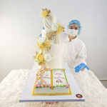 เค้กมุทิตาจิต 4ชั้น พร้อมเค้กเล่มหนังสือ