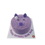 เค้กหมูน้อยสีม่วง