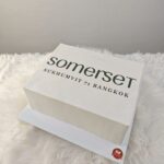 เค้กสีขาว สกรีนโลโก้บริษัท