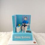 เค้ก3มิติ หนุ่มในห้องน้ำ