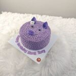 เค้กหมูน้อยสีม่วง