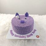 เค้กหมูน้อยสีม่วง