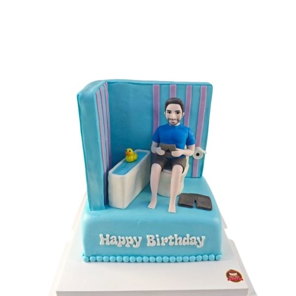 เค้ก3มิติ หนุ่มในห้องน้ำ