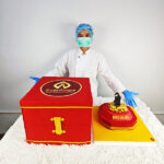 เค้กกล่องใส่ทอง ซ่อนของเซอร์ไพร์ส