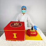 เค้กกล่องใส่ทอง ซ่อนของเซอร์ไพร์ส