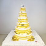 เค้ก6ชั้น สูงกว่า1เมตร ธีมสีทอง