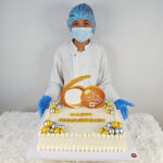 เค้กฉลองครบรอบ 60ปี ธีมสีทอง