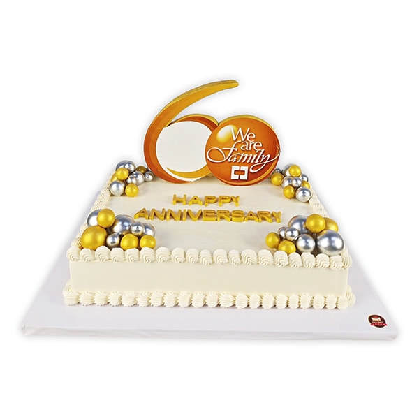 เค้กฉลองครบรอบ 60ปี ธีมสีทอง