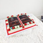 เค้กเล่มหนังสือ ฉลองครบรอบ 55ปี