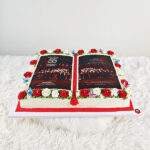 เค้กเล่มหนังสือ ฉลองครบรอบ 55ปี