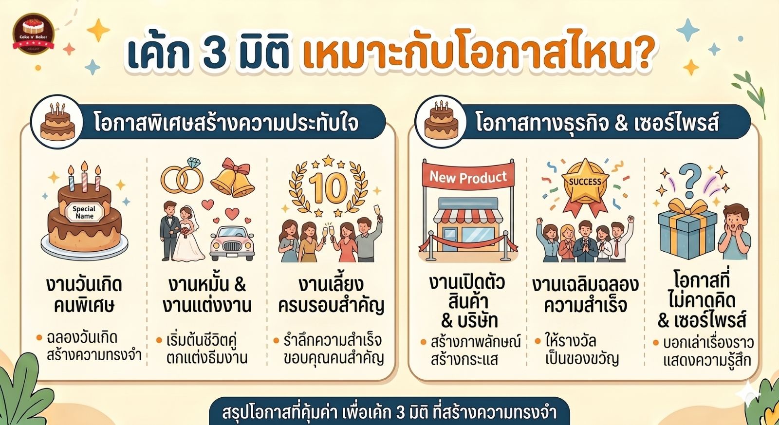 เค้ก3มิติ คืออะไร? 5 เค้ก3มิติ