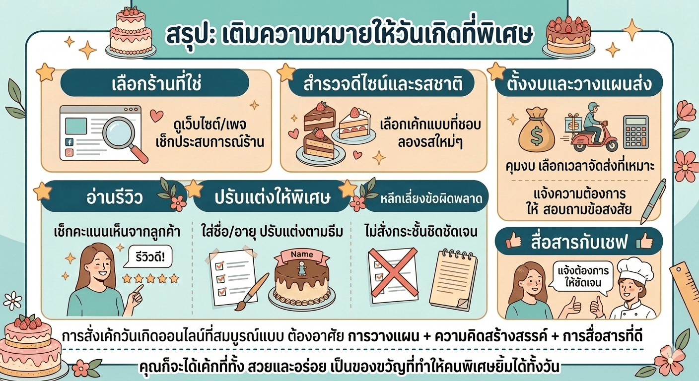 เคล็ดลับสั่งเค้กวันเกิดออนไลน์
