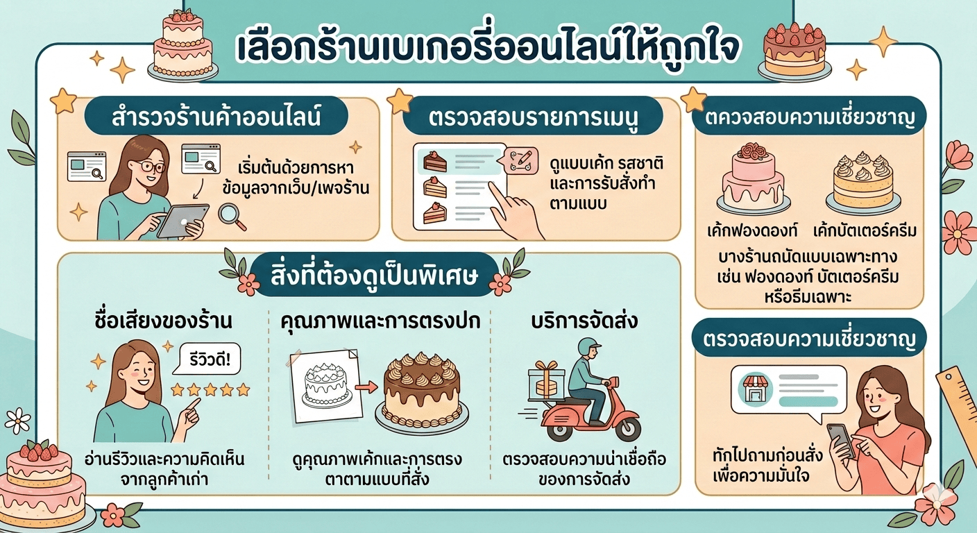 เคล็ดลับสั่งเค้กวันเกิดออนไลน์