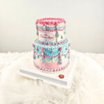 เค้ก2ชั้นสีสันสดใส