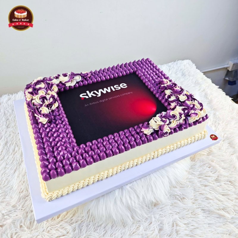 เค้กสกรีนโลโก้ Skywise 2 เค้กสกรีนโลโก้ Skywise ผลิตโดย Cake n' Baker