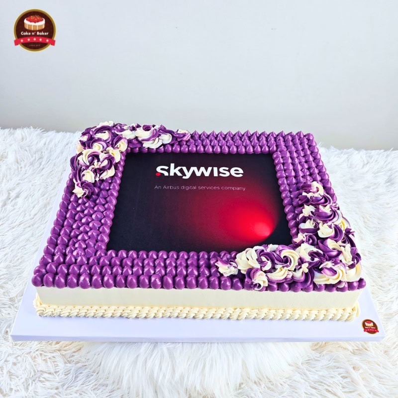 เค้กสกรีนโลโก้ Skywise 6 เค้กสกรีนโลโก้ Skywise ผลิตโดย Cake n' Baker