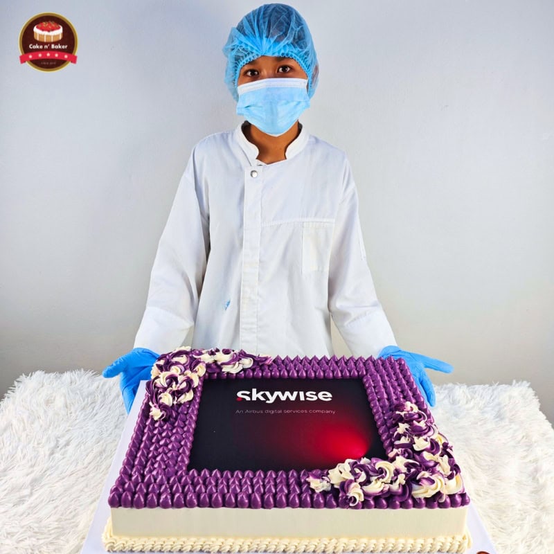 เค้กสกรีนโลโก้ Skywise 7 เค้กสกรีนโลโก้ Skywise ผลิตโดย Cake n' Baker