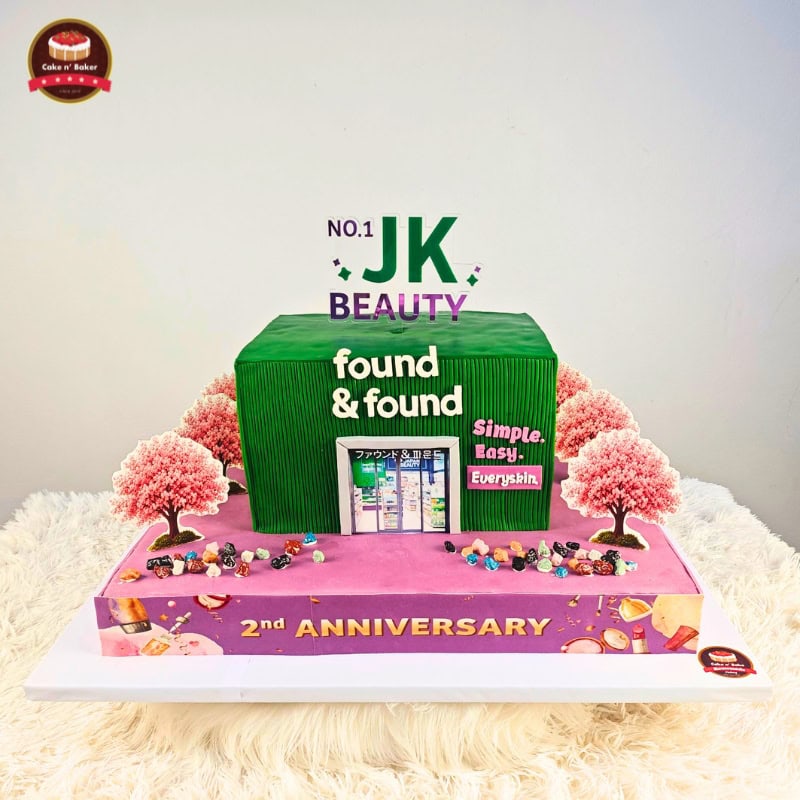 เค้กออกแบบพิเศษ found&found 2nd Anniversary 5 เค้กออกแบบพิเศษ found&found ผลิตโดย Cake n' Baker เค้กแอนด์เบคเกอร์