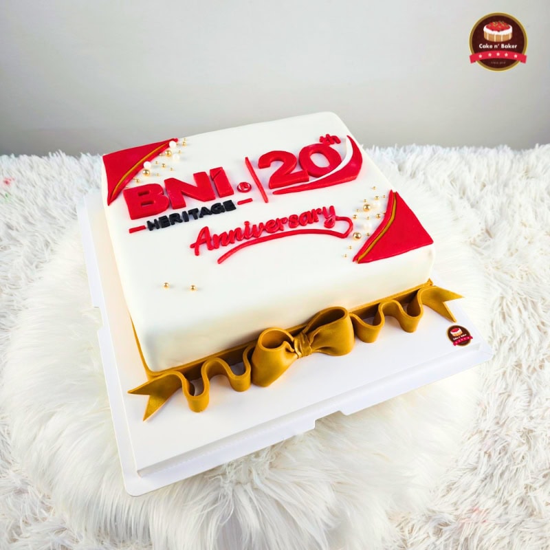 เค้กฉลองครบรอบ 20 ปี BNI Heritage Chapter 5 เค้กฉลองครบรอบ 20 ปี BNI Heritage Chapter ผลิตโดย Cake n' Baker