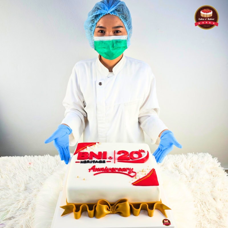 เค้กฉลองครบรอบ 20 ปี BNI Heritage Chapter 7 เค้กฉลองครบรอบ 20 ปี BNI Heritage Chapter ผลิตโดย Cake n' Baker