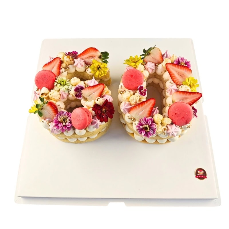 เค้กผลไม้สดเป็นรูปตัวเลข 1 เค้กผลไม้สดเป็นรูปตัวเลข - Image 1
