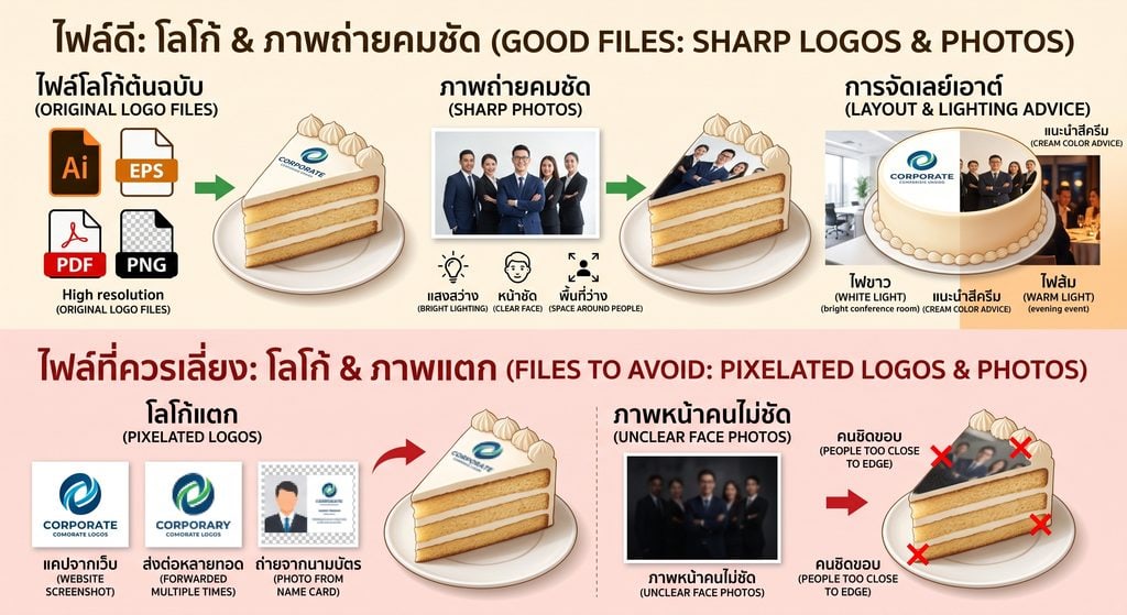 คู่มือสั่งเค้กโฟโต้บริษัท ฉบับเจ้าของธุรกิจ 8 คู่มือสั่งเค้กโฟโต้บริษัท