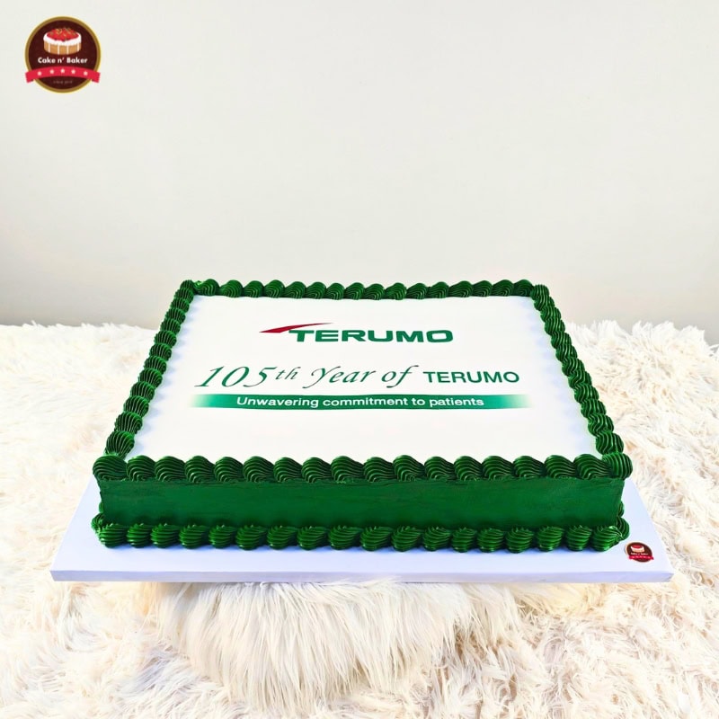 เค้กสกรีนโลโก้ Terumo - ฉลองครบรอบ 105ปี 2 เค้กสกรีนโลโก้ Terumo - ฉลองครบรอบ 105ปี