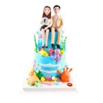 เค้ก 3 มิติคู่รักท่ามกลางทะเล